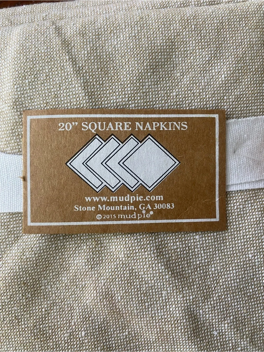 Mud Pie monogrammed cotton napkins - set of 4